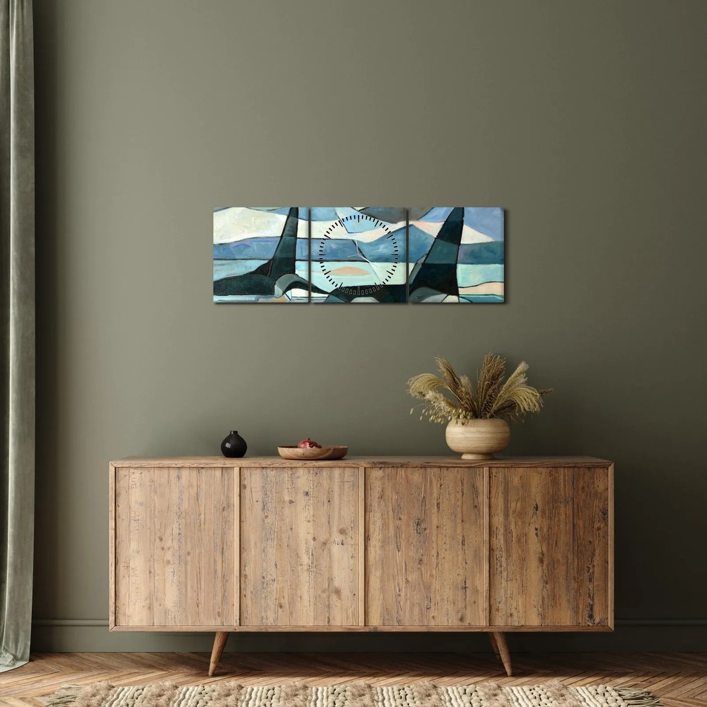 Obraz - Orka (z zegarem) (90x30 cm)