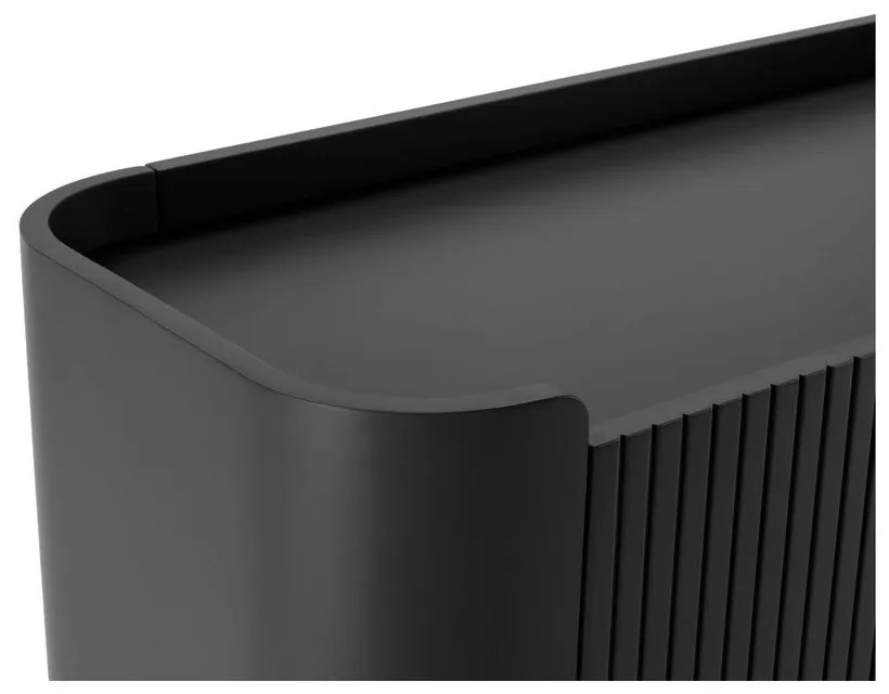 Czarna komoda 200x80x40 cm Willa – MOME