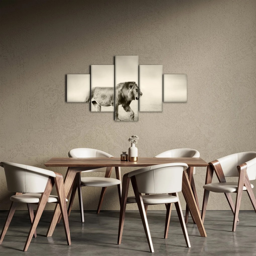 Obraz - Głodny lew (125x70 cm)