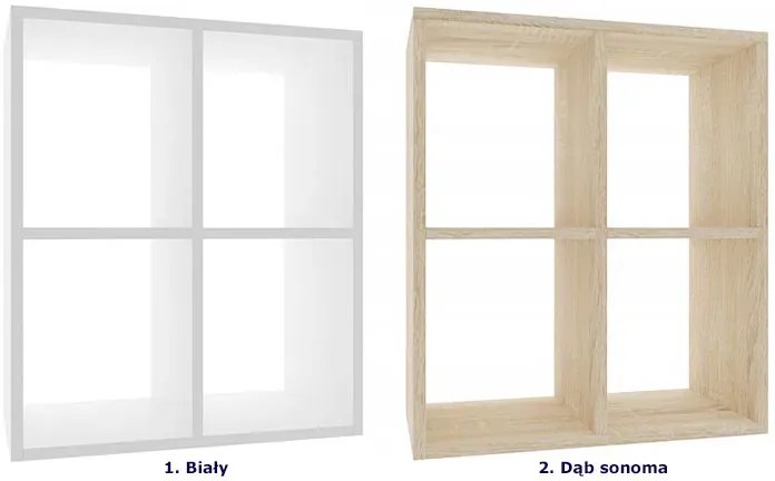 Niski regał na książki dąb sonoma E7-R58