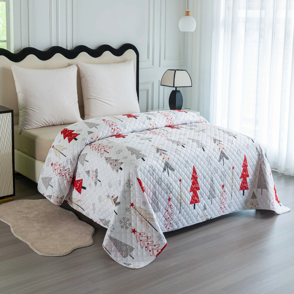 Narzuta na łóżko JINGLE, biały Rozmiar: 170 x 210 cm