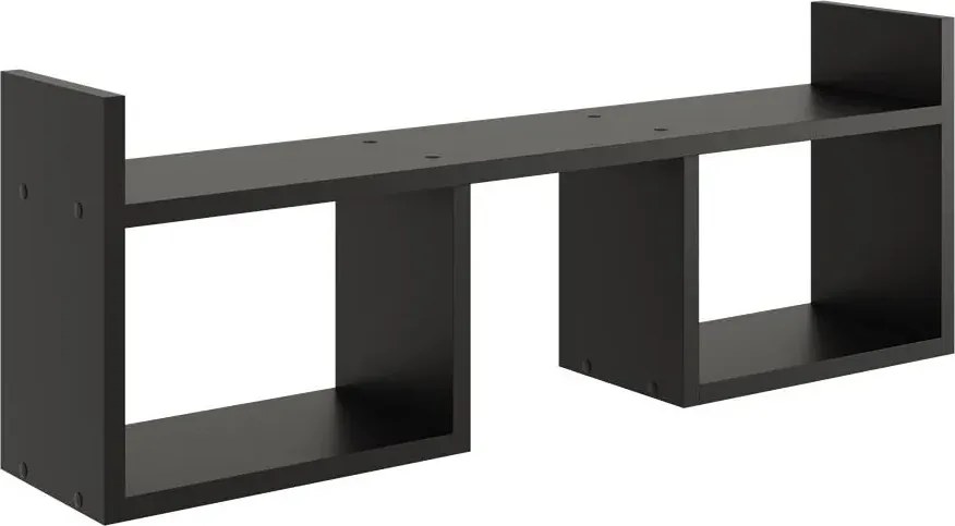 Czarna minimalistyczna półka wisząca B4-Z99