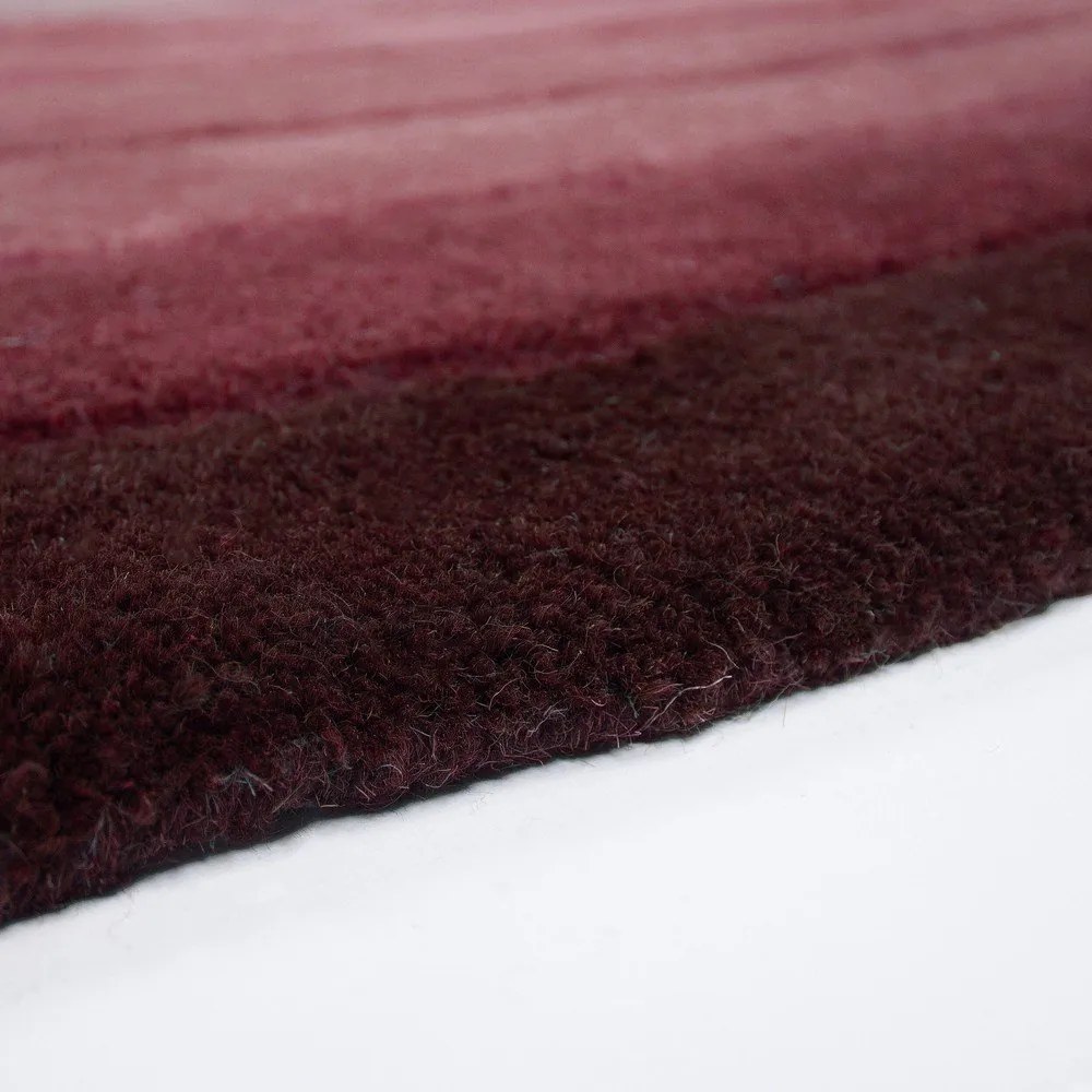 Fioletowy wełniany dywan tkany ręcznie 160x230 cm Puddle Ombre – Flair Rugs