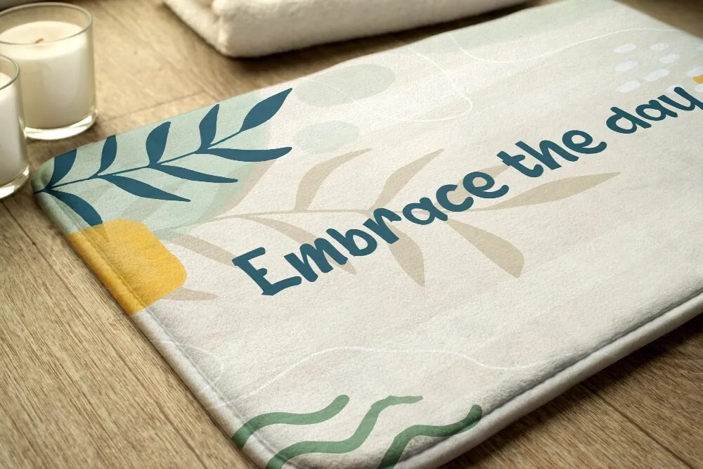 Dywanik łazienkowy antypoślizgowy Dywanik łazienkowy antypoślizgowy Geometryczna Abstrakcja