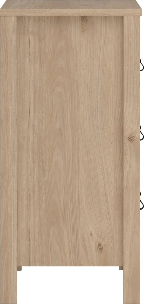 Komoda z szufladami na nóżkach Madrid 3S, jackson hickory