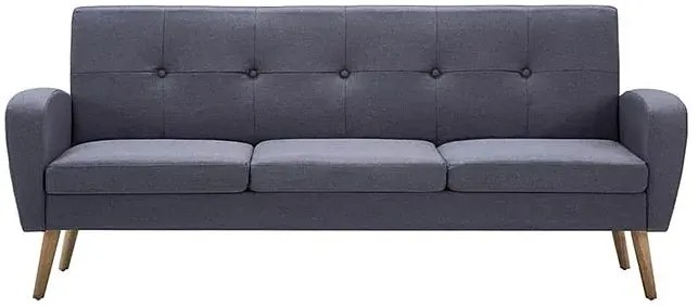 Trzyosobowa sofa pikowana jasnoszara - Anita 3Q