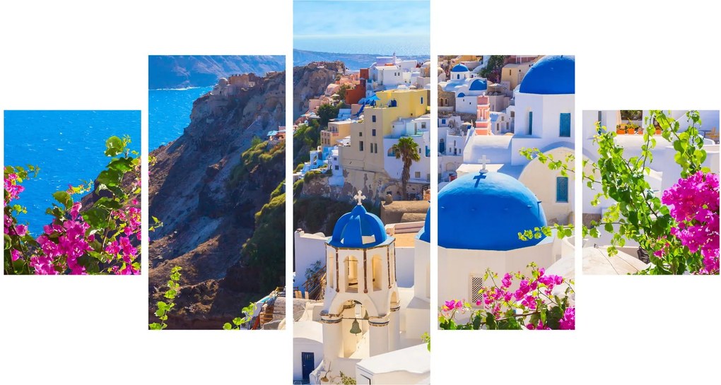 Obraz - Santorini, Grecja (125x70 cm)