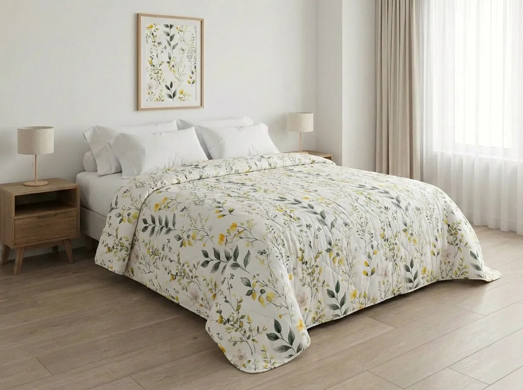 Narzuta na łóżko CITRUS GARDEN, biały Rozmiar: 170 x 210 cm