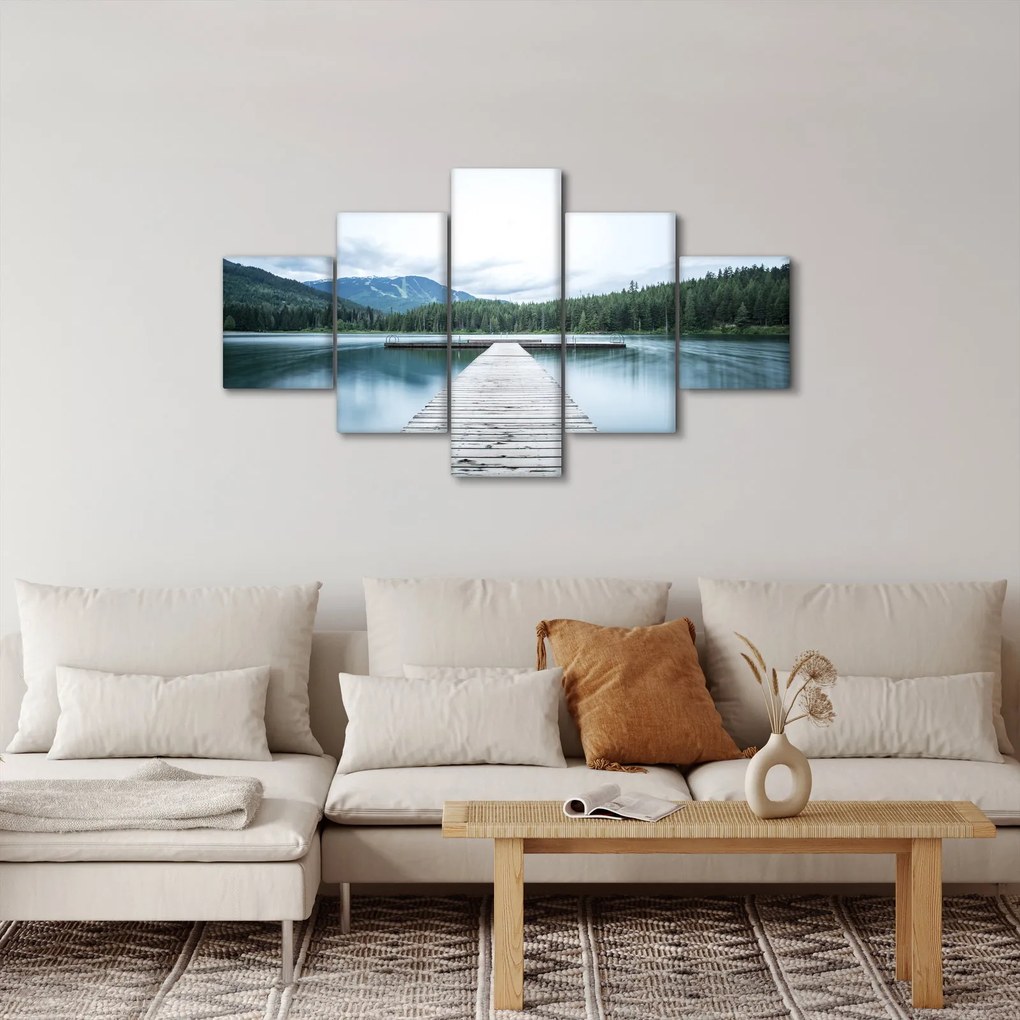 Obraz - Patrząc z molo (125x70 cm)