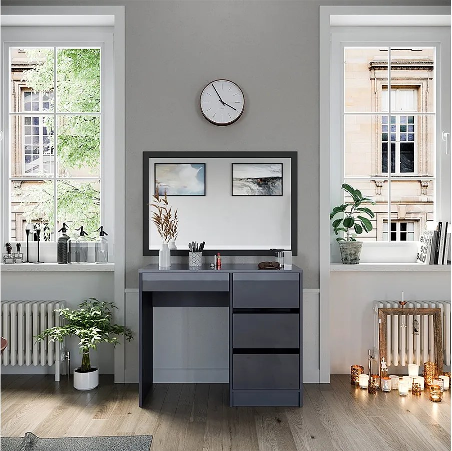 Stół do toalety antracyt 90x40x75 sherry