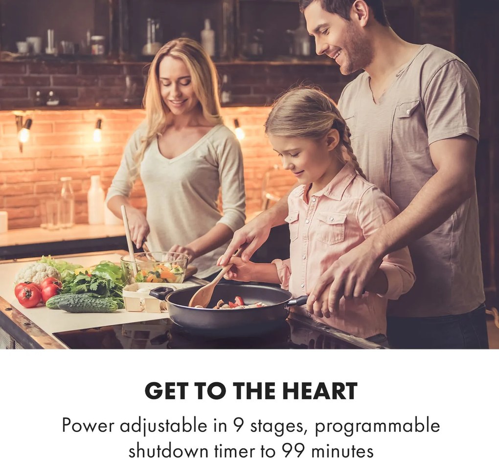 Klarstein Delicatessa 3Zone 60cm Płyta Indukcyjna 1StrefaFlex 3 Strefy Gotowania