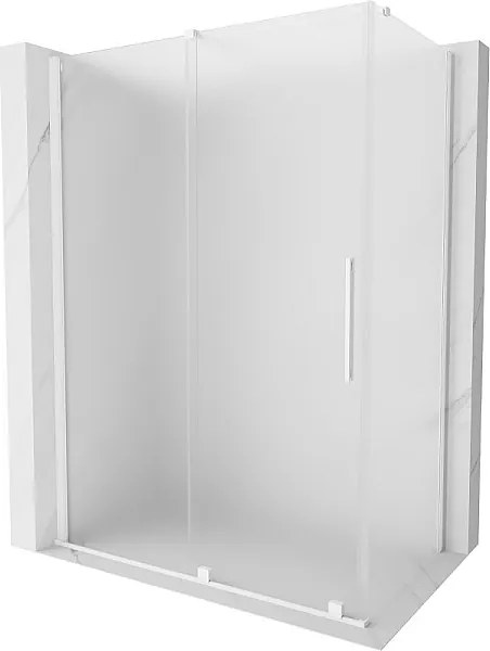 Mexen Velar kabina prysznicowa rozsuwana 140 x 75 cm, szron, biała - 871-140-075-31-20