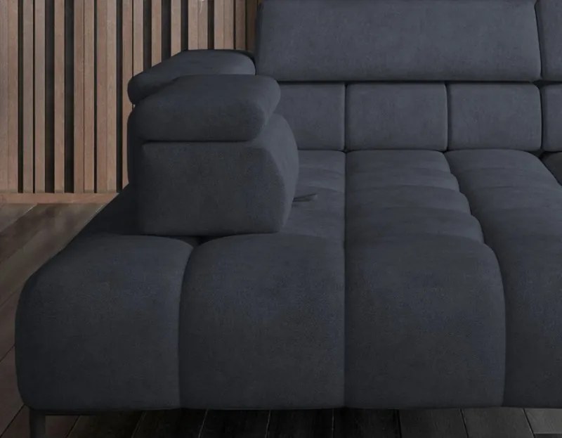 Narożnik PLAZA XL Prawostronny Elektryczna regulacja Tkanina MONOLITH 97 WERSAL