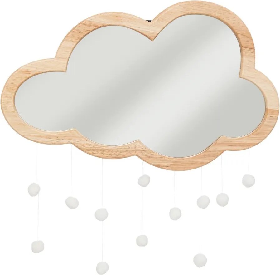 Atmosphera - Dziecięce lustro ścienne CLOUD 40x36 cm, drewno kauczukowe
