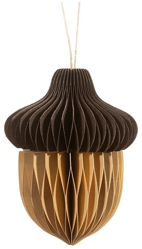Papierowa ozdoba świąteczna wykonana ręcznie 10 cm Honeycomb Acorn – Sass &amp; Belle