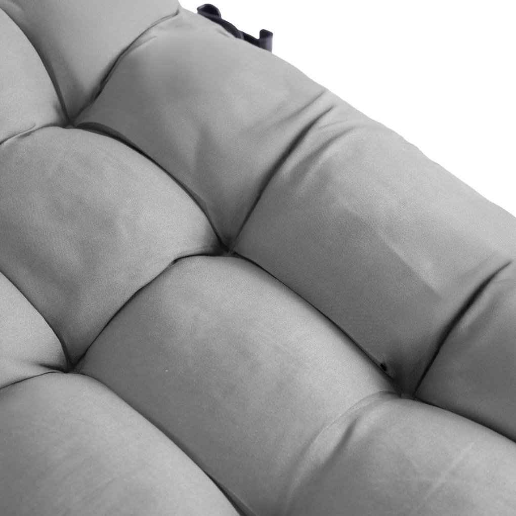 Leżak Ogrodowy SATURN 190x73 cm Szary