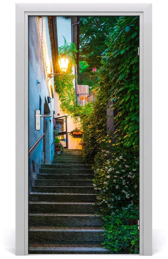 Fototapeta samoprzylepna DRZWI Stare miasto schody