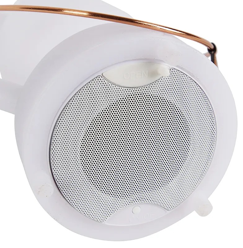 Zewnetrzna Lampa stołowa biała IP44 z wbudowanym głośnikiem Bluetooth - Storm MusicDesignerski Oswietlenie zewnetrzne