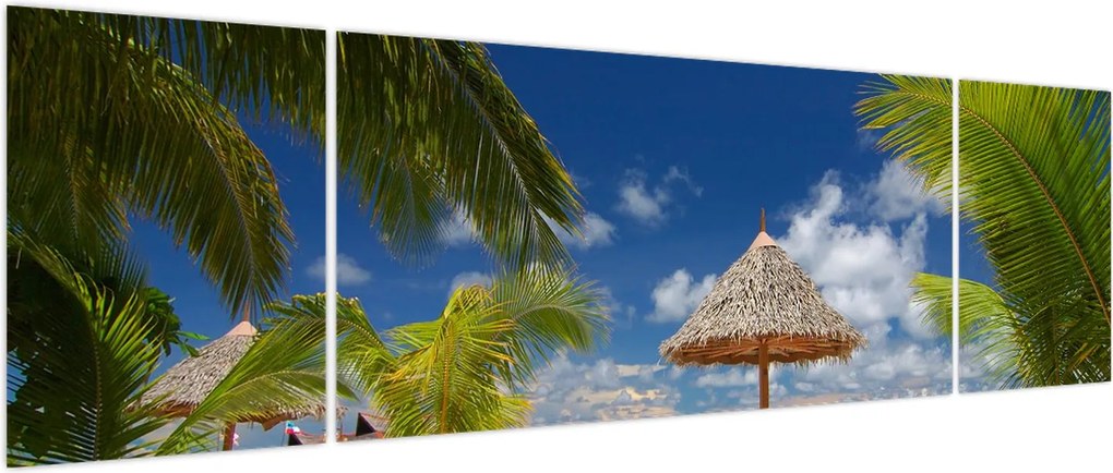 Obraz - Plaża z białym piaskiem (170x50 cm)