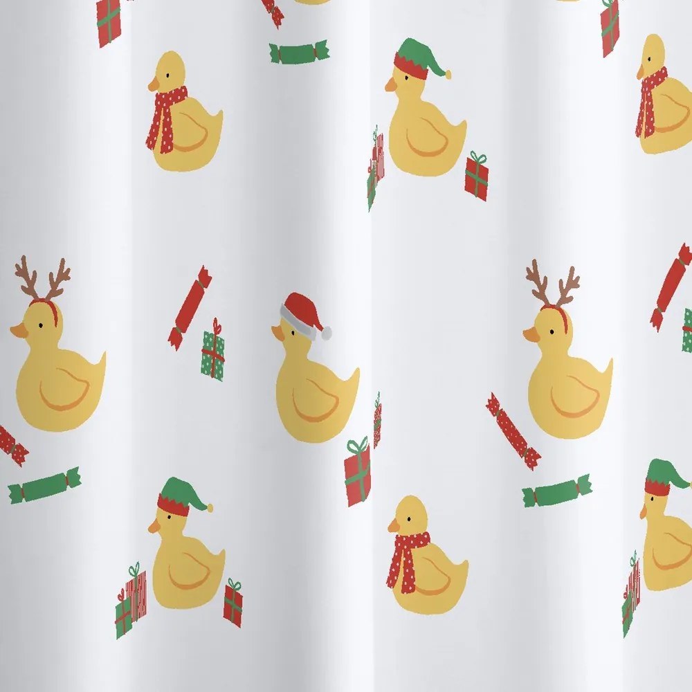 Zasłona prysznicowa 180x180 cm Christmas Quacker – Catherine Lansfield