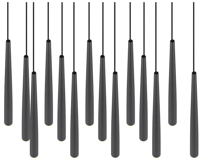 Czarna lampa wisząca LED Cala – Trio Select