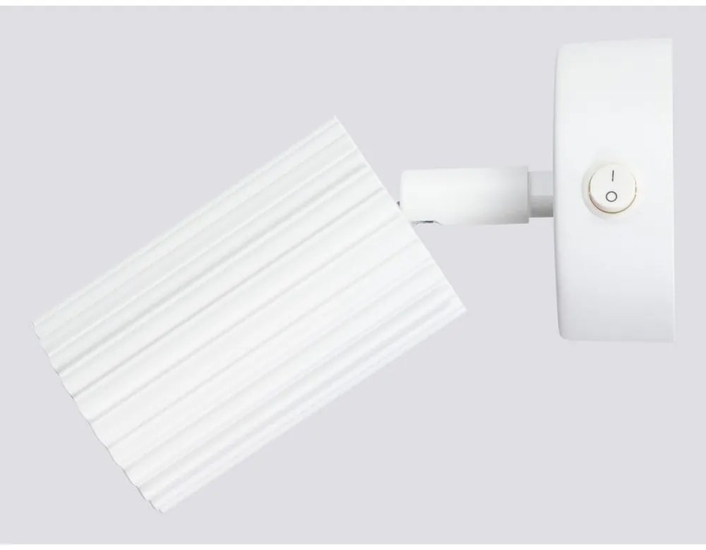 Biała lampa punktowa 8x16 cm Gleam – Sollux