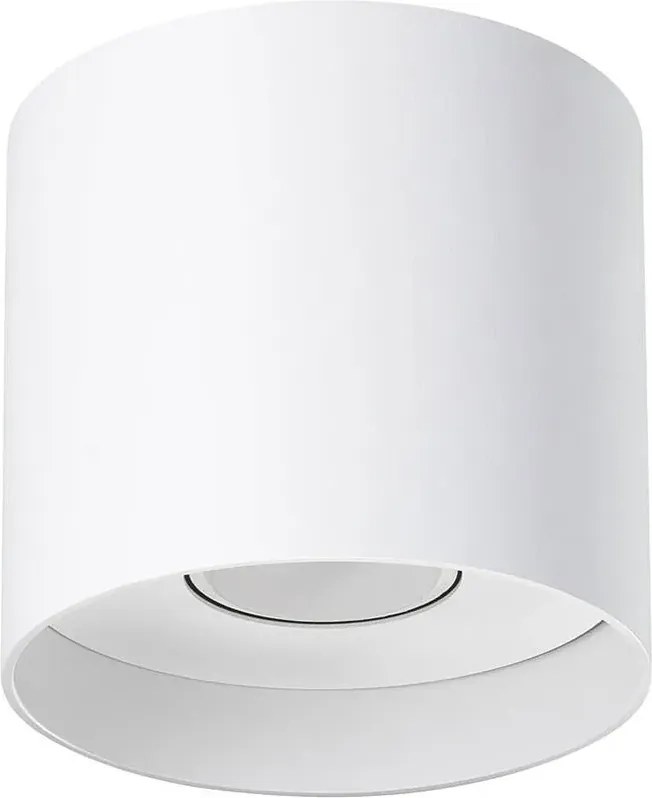 Biały minimalistyczny plafon tuba - 4X A405 S6-P57