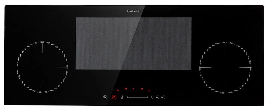 Klarstein Delicatessa Slim 90cm Płyta Indukcyjna 1StrefaFlex 4 Stref Gotowania Czarny