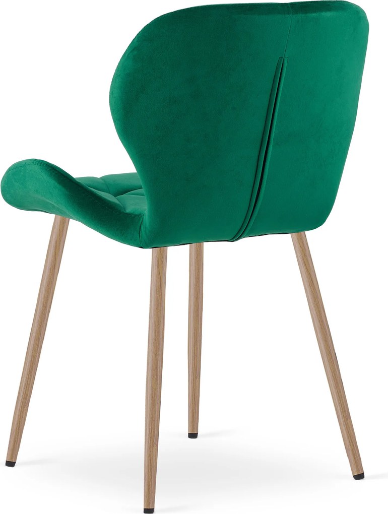 Krzesło do jadalni MANGO VELVET, zielone