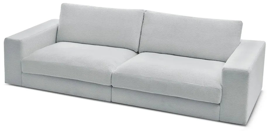 Jasnoszara sztruksowa sofa 274 cm Leonard – Bobochic Paris