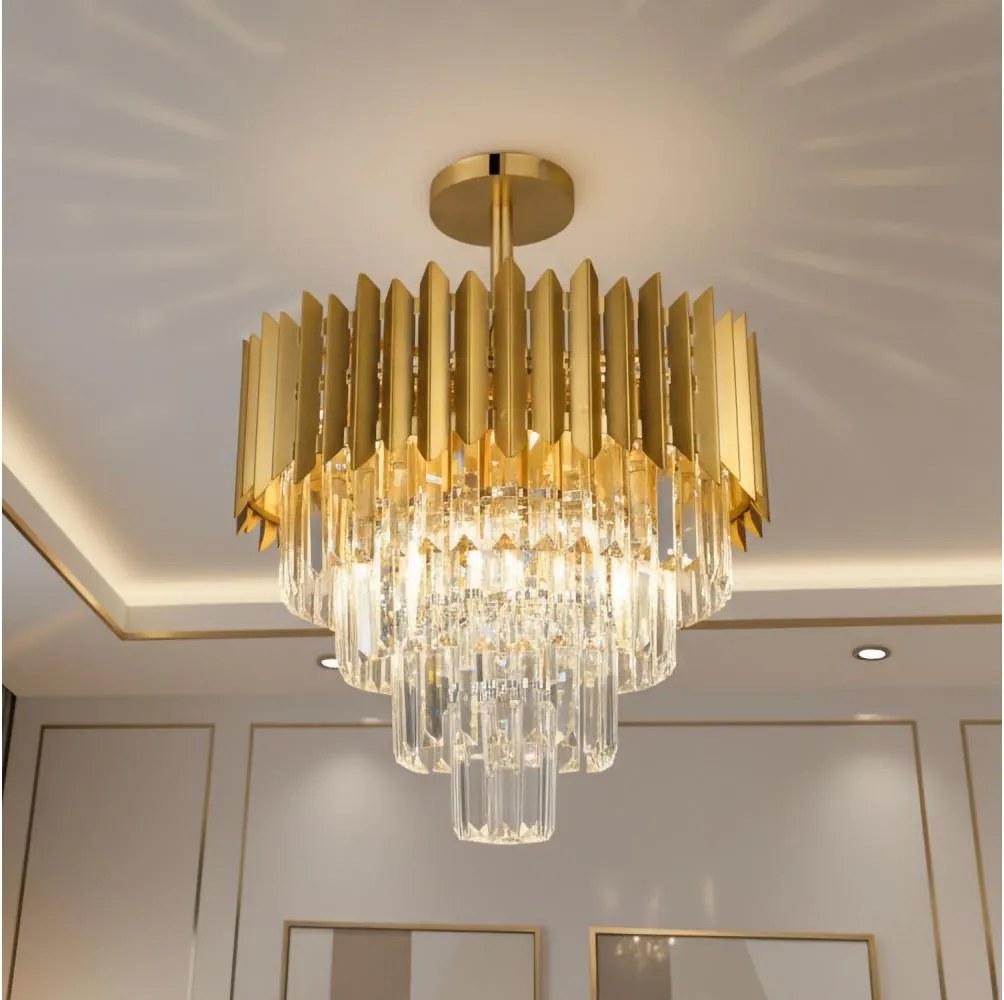 Brilagi - Przysufitowy żyrandol CRISTAL 5xE14/40W/230V śr. 43 cm