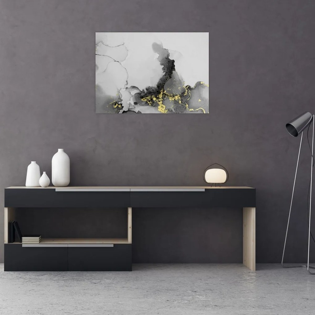 Obraz na szkle - Sztuka tuszu (70x50 cm)