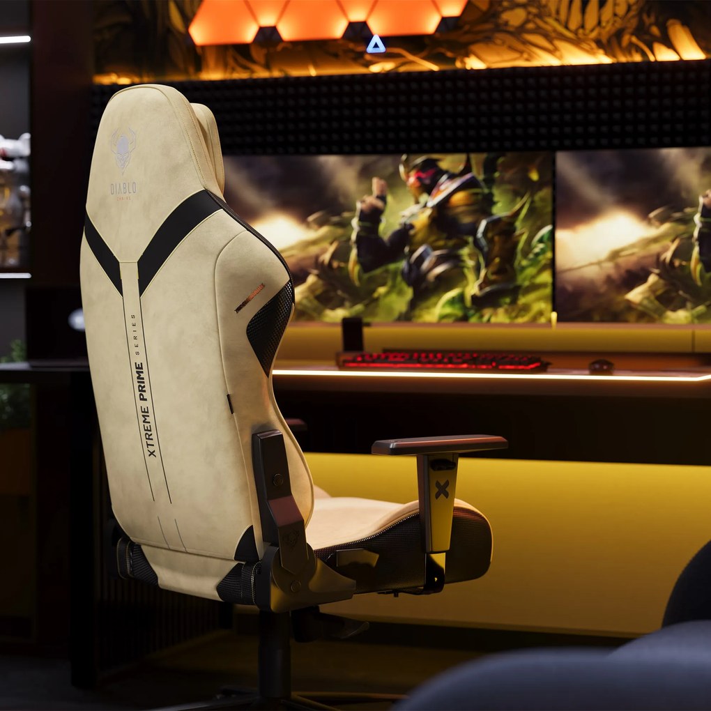 Fotel gamingowy Diablo X.One Prime, Broken Gold, Normal Size