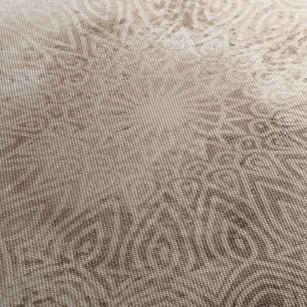 Obraz - Mandala (z zegarem) (90x30 cm)