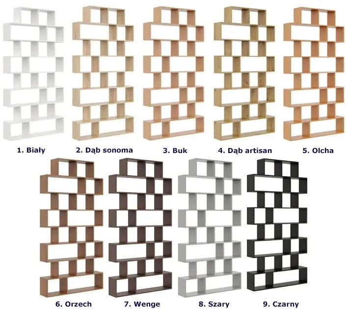 Szary otwarty regał stojący lub wiszący C2-C64