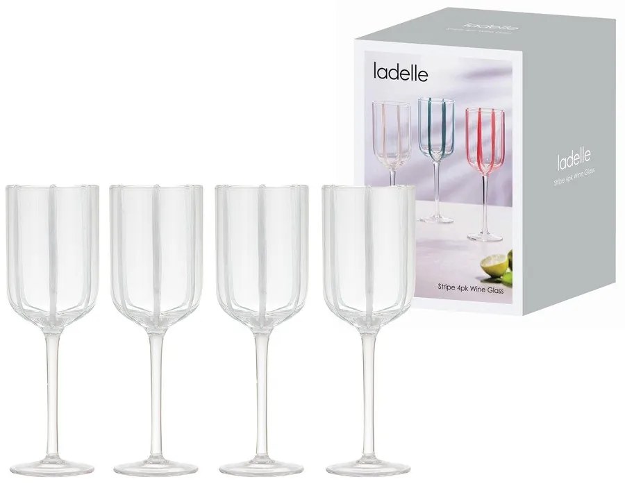 Kieliszki do wina zestaw 4 szt. 350 ml Stripe – Ladelle