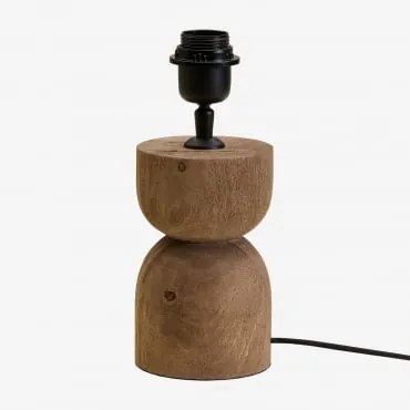 Podstawa Do Lampy Stołowej Z Drewna Mango Diniz ↑18 Cm - Sklum