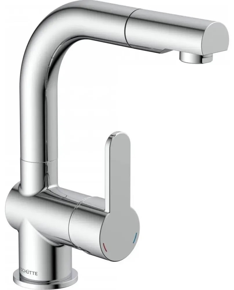 Schütte 79710 - Bateria kuchenna z wysuwaną wylewką LONDON, chrom błyszczący