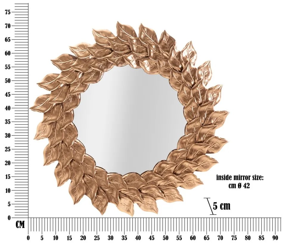 Lustro ścienne ø 73 cm Glam Petal – Mauro Ferretti