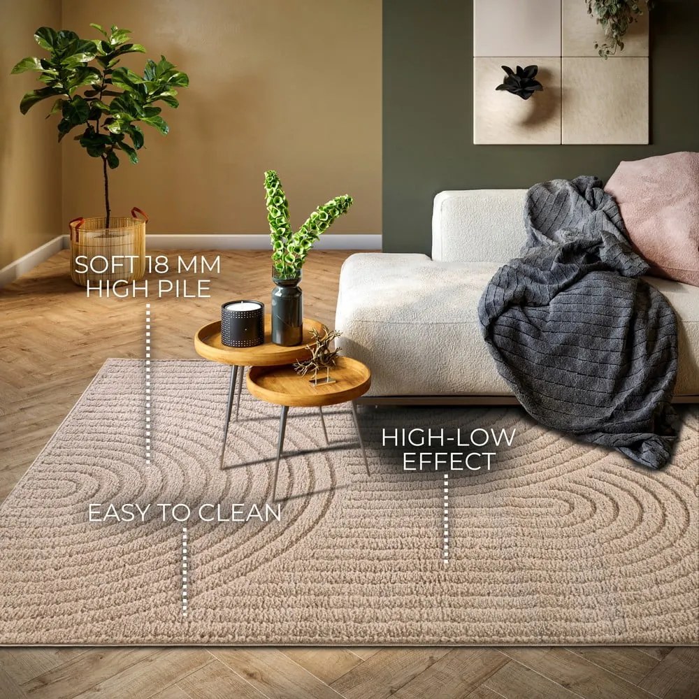 Szarobrązowy dywan 200x280 cm Panglao New York Taupe – Elle Decoration