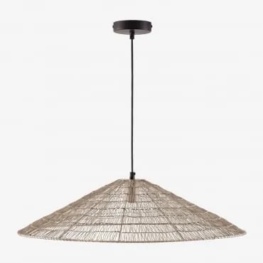 Żelazna Lampa Sufitowa Benilde Ø65 Cm Kremowa - Sklum
