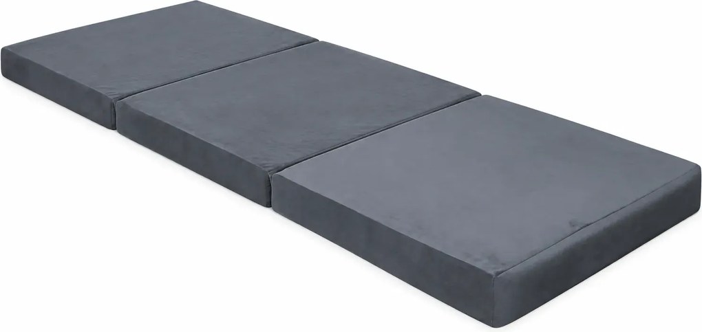 Materac 180/80 + Torba składany turystyczny tkanina Welur : Kolor tkaniny - VELVET - BL14, Rozmiar - 180/80/15, Typ tkaniny - Velvet