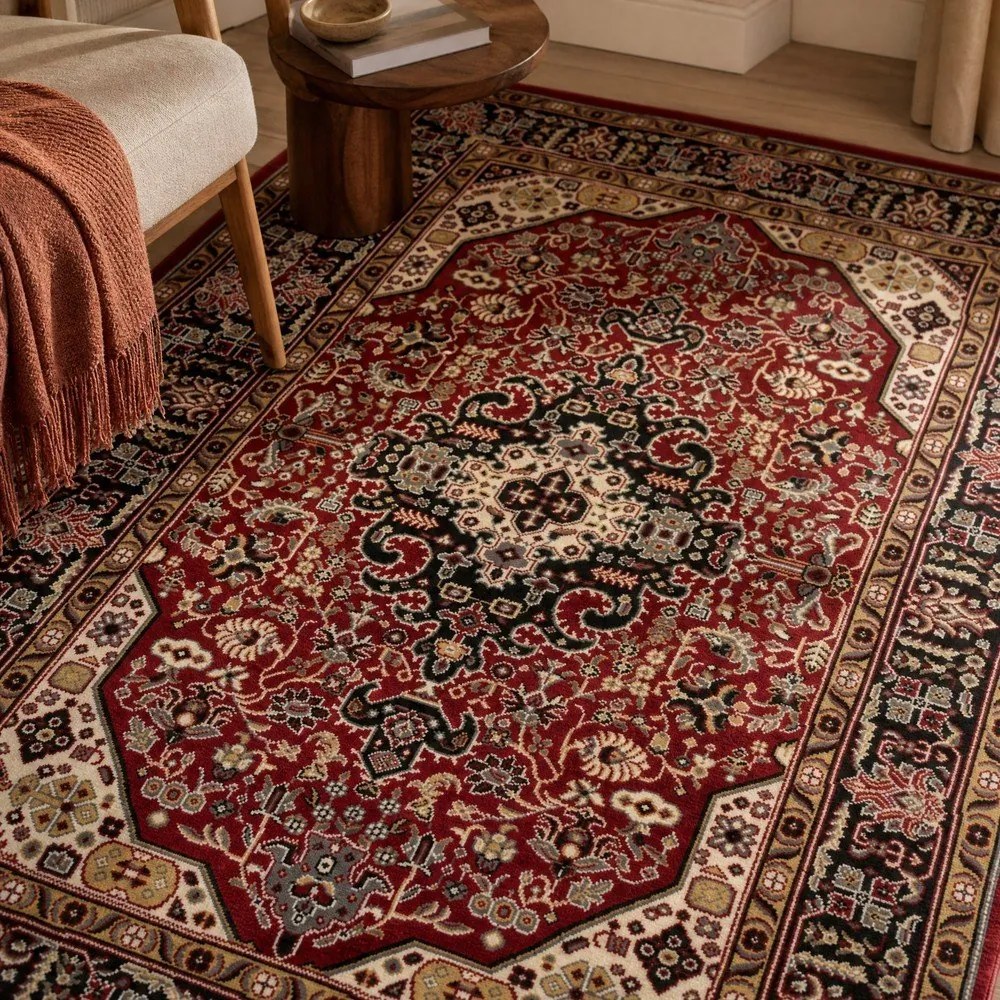 Czerwony dywan Nouristan Skazar Isfahan, 80x150 cm