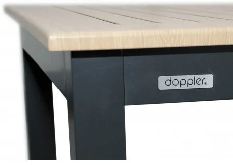 EXPERT WOOD antracyt - ogrodowy stół gastronomiczny aluminiowy 90 x 90 x 110cm