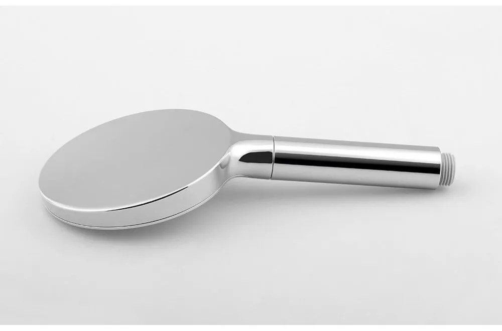 Plastikowa słuchawka prysznicowa w kolorze srebra z połyskiem ø 12 cm – Sapho