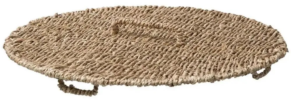 Kosz na pranie z trawy morskiej, 38 cm, bawełniany wkład