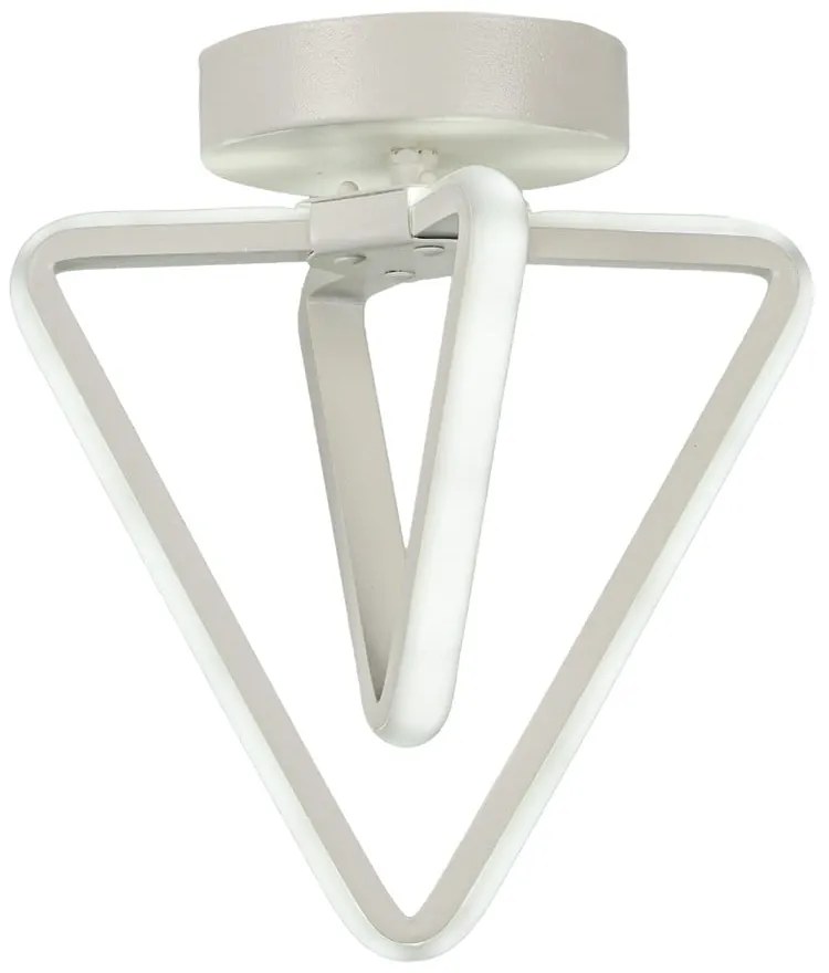 Biała metalowa lampa sufitowa LED Baris – Squid Lighting