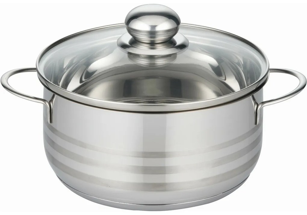 Elo 22120 Basic Garnek ze stali nierdzewnejBrillant 20 cm, 2,6 l, 2,6 l