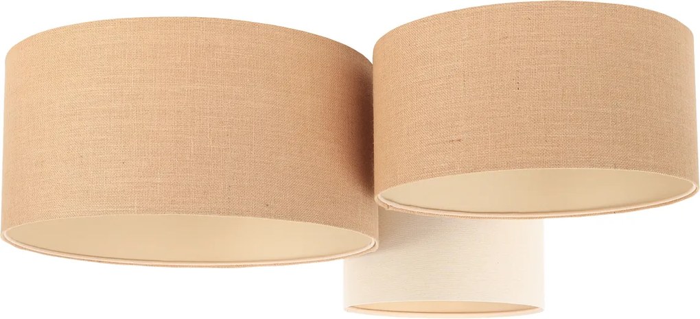 Plafoniera z abażurami w kształcie walca TOLU w stylu boho