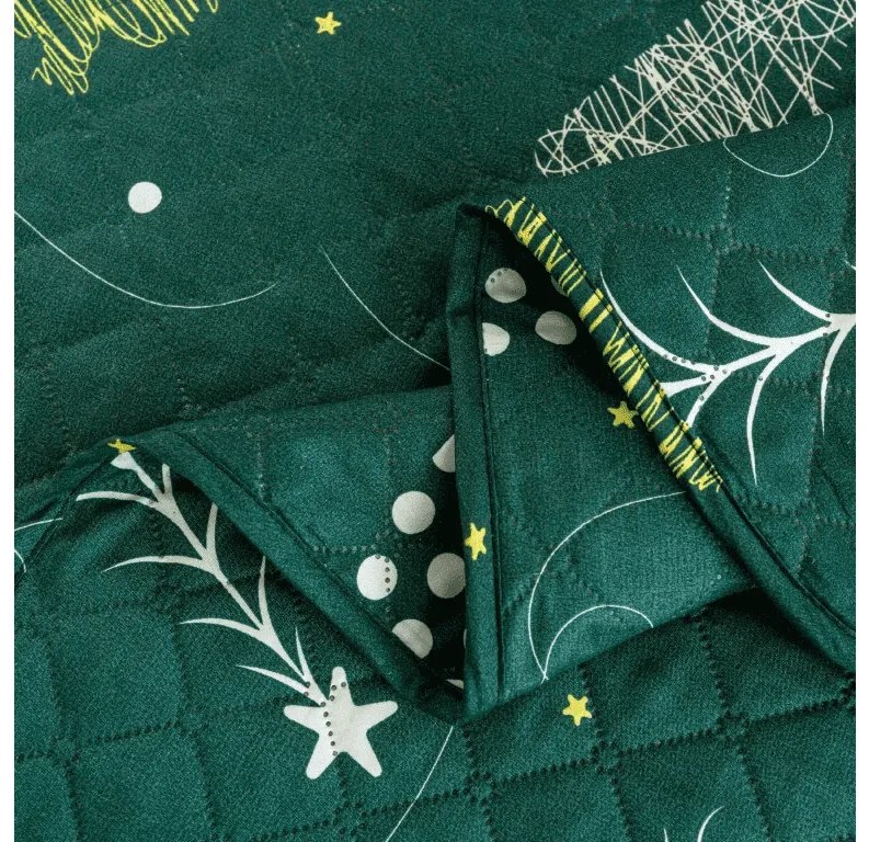 Narzuta na łóżko CHRISTMAS DRIFT, zielony Rozmiar: 220 x 240 cm